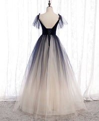 Blue Tulle Long Corset Prom Dress Blue Tulle Corset Formal Dress outfit, Prom Dresses Princess