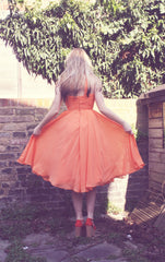 A-line One-shoulder Sweetheart Knee Length Chiffon Homecoming Dress