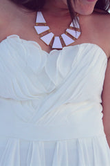 A-line Sweetheart Floor Length Chiffon Hem Special Wedding Dress