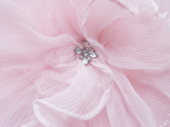 A-line Sweetheart Knee Length Tulle Flower Rhinestone Homecoming Dress