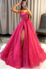 A-line Sweetheart Spaghetti strap Sequined Appliques Lace Sleeveless Floor-length Prom Dress