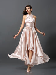 Charming Sleeveless High Low Bridesmaid Dresses