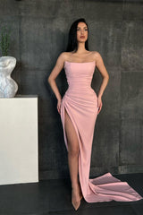Elegant Sweetheart Mermaid Prom Dress Online with High Split