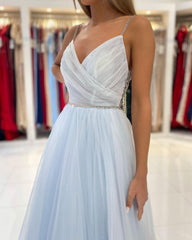 Glamorous Sweetheart Prom Dress Long Backless Tulle Evening Gowns