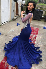 Gorgeous High Neck Sparkle Appliques Prom Dresses Sheer Tulle Backless Fit and Flare Evening Gowns