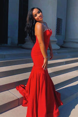 Gorgeous Sweetheart Mermaid Evening Gown Sleeveless Prom Party Gowns