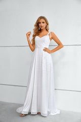 Mermaid High Split Sweetheart Spaghetti strap Floor-length Sleeveless Backless Prom Dresses