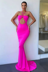 Mermaid Spaghetti Strap Sleeveless Backless Floor-length Prom Dress