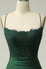 Sparkly Dark Green Beaded Long Corset Prom Dress with Appliques Gowns, Party Dresses For 36 Year Olds