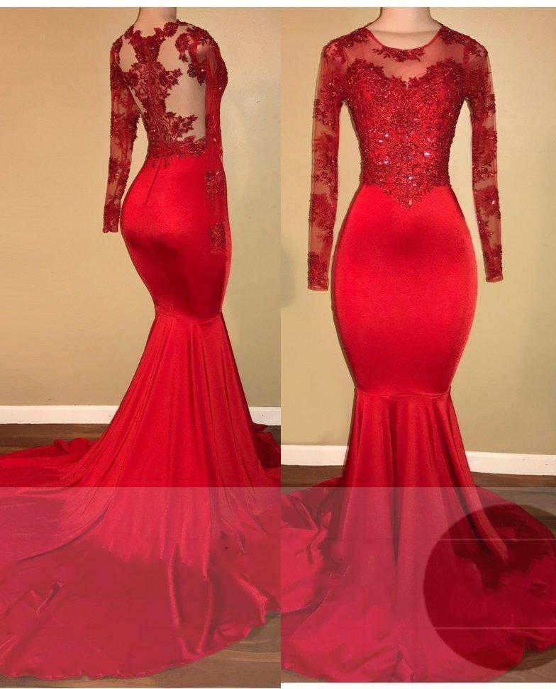 2024 Red Mermaid Corset Prom Dresses outfit, Bridesmaid Dresses Fall Color