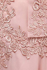 Dusty Pink Two-Piece V-Neck Appliques Mother of the Bride Dress outfit, Party Dresses For Weddings