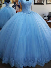 Short Sleeve Off The Shoulder V Neck Blue Pleated Lace Appliques 2024 Corset Prom Dresses outfit, Formal Dress Fashion