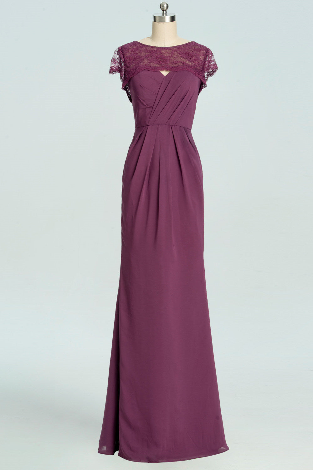 Elegant Plum Mermaid Long Corset Bridesmaid Dress outfit, Party Dress Code Ideas