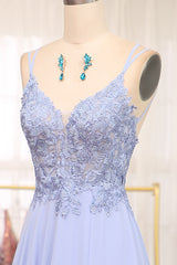 Lavender A Line Lace Up Long Corset Prom Dress With Appliques Gowns, Evening Dresses For Over 71
