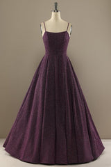 charming a line purple Corset Prom dress with split front Gowns, Bridesmaid Dresses Chicago