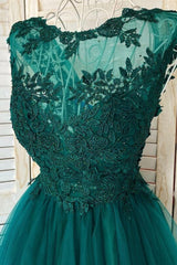 Green Lace Short Corset Prom Dress, A-Line Corset Homecoming Dress outfit, Prom Dress 2040