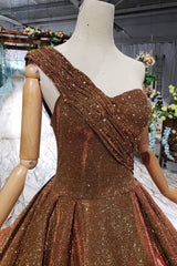 Big Corset Prom Dresses One Shoulder Lace Up Back Sequins Beads Quinceanera Dresses outfit, Party Dress Ideas For Winter
