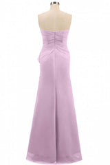 Pink Strapless Ruffled Mermaid Long Corset Bridesmaid Dress outfit, Bridesmaid Dress Design
