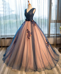 Tulle V Neck Long Corset Prom Gown Tulle Evening Gown outfits, Evening Dresses Classy