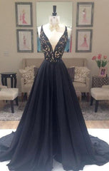 2024 Junoesque Black Beading V-Neck Zipper Corset Prom Dresses outfit, Bridesmaid Dress Style