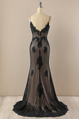 Black V neck Beaded Corset Prom Dress outfits, Prom Dress Size 37
