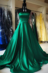 Simple Green Long Corset Prom Dress outfits, Dress Prom