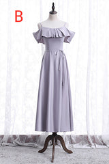 Elegant Lavender Long Mismatch Corset Bridesmaid Dress outfit, Party Dresses Classy Christmas