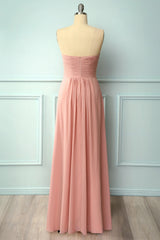 Elegant Sweetheart Pleated Blush Corset Bridesmaid Dress outfit, Black Dress Outfit