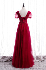 Classic Red V-Neck Beaded Long Corset Formal Dress outfit, Wedding Shoes Bride