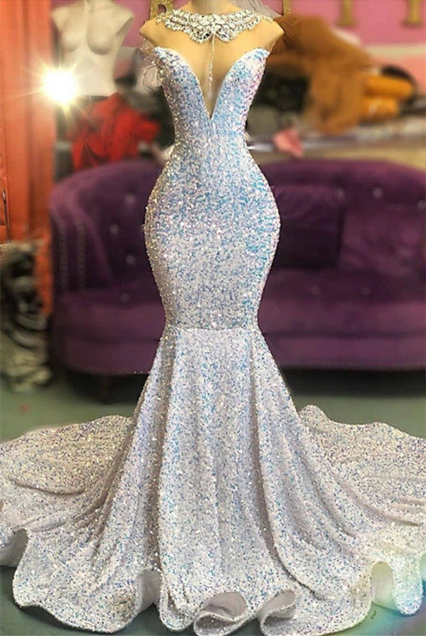 Glamorous Sequins Mermaid Long Evening Corset Prom Dress Online outfits, Party Dress Spring