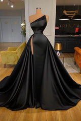 Sexy Black Beadings Corset Prom Dress Long With Split On Sale outfits, Party Dresses For Weddings