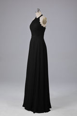 Elegant Halter Illusion Lace Floor Length Corset Bridesmaid Dresses outfit, Prom Dresses Brands
