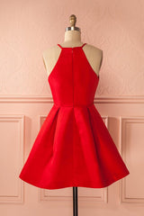 Short Straps Red Corset Prom Dresses, Corset Homecoming Dress, For Girls Gowns, Elegant Wedding Dress