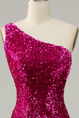 One Shoulder Sequin Mermaid Corset Prom Dress outfits, Bridesmaid Dress Beach
