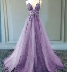 A line Lilac Long Corset Prom Dresses Party Evening Gowns outfit, Party Dress White