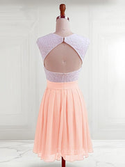 A-Line/Princess Jewel Short/Mini Chiffon Corset Homecoming Dresses outfit, Bridesmaid Dresses Designs