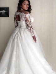A-Line/Princess Off-the-Shoulder Court Train Tulle Corset Wedding Dresses With Belt/Sash outfits, Wedding Dresses Designs