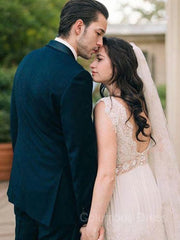 A-Line/Princess V-neck Floor-Length Lace Corset Wedding Dresses outfit, Wedding Dresses Unique