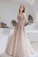 A Line Strapless Beading Tulle Court Train Corset Prom Dresses outfit, Homecoming Dresses Shop