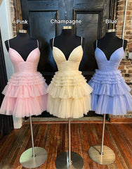 A-line Tiered Short Corset Homecoming Dress,Corset Formal Mini Dresses outfit, Bridesmaides Dresses Long