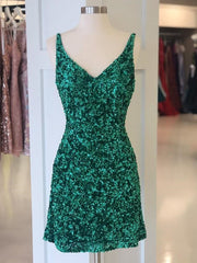 A Line V Neck Short Green Corset Prom Dresses, Short Green Corset Homecoming Graduation Dresses outfit, Floral Dress