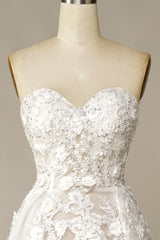 A Line Corset Wedding Dress with Appliques Gowns, Wedding Dress Fittings