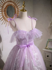 Aline Lace Short Purple Corset Prom Dress, Puffy Purple Corset Homecoming Dress outfit, Bridesmaids Dress Blue