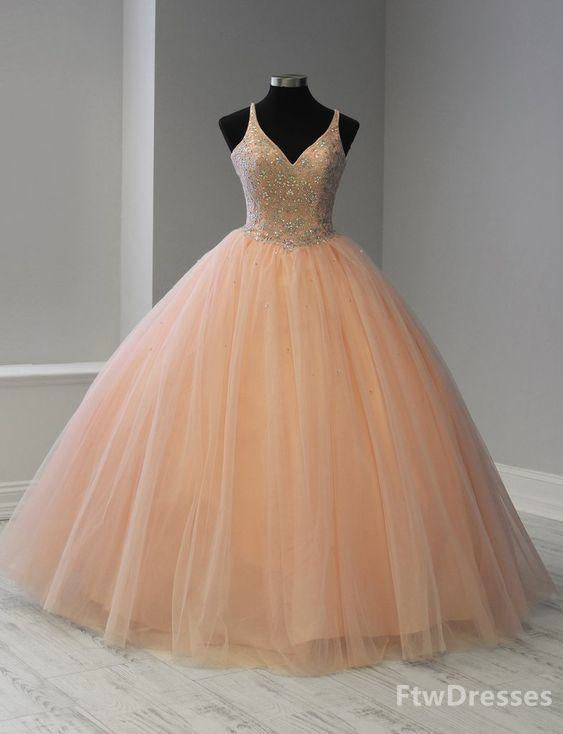 sleeveless v neck quinceanera dress outfit, Party Dress Designs