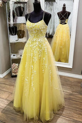 Backless Yellow Lace Long Corset Prom Dress, Long Yellow Lace Corset Formal Dress, Yellow Evening Dress outfit, Formal Dresses For Weddings Near Me