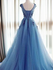 Ball-Gown Jewel Appliques Lace Sweep Train Tulle Dress outfit, Bridesmaid Dresses Under 117