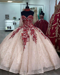 Ball Gown Long Corset Prom Dress Princess Quinceanera Dresses outfit, Bridesmaid Dress By Color
