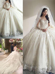 Ball Gown Scoop Cathedral Train Tulle Corset Wedding Dresses With Appliques Lace outfit, Weddings Dresses Styles