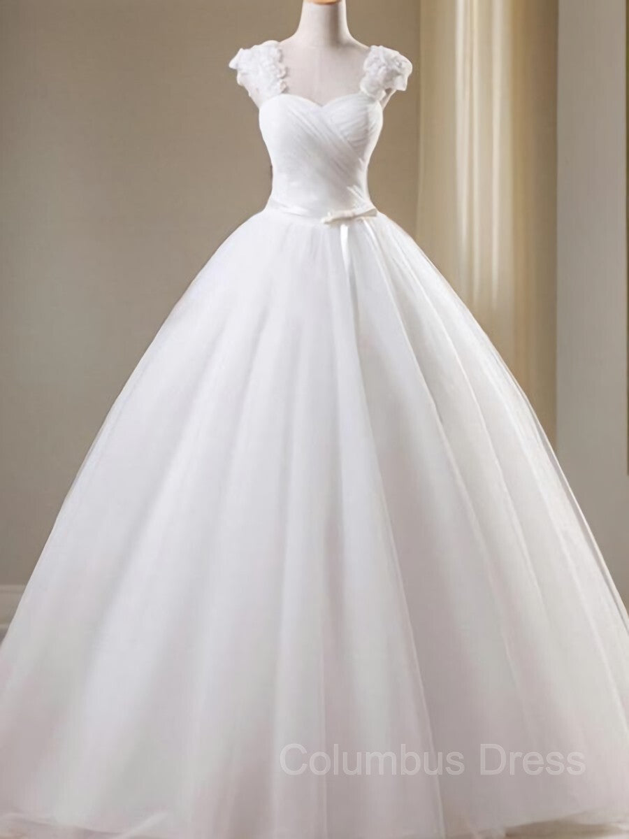 Ball Gown Sweetheart Floor-Length Tulle Corset Wedding Dresses With Beading outfit, Wedding Dress For Fall Wedding