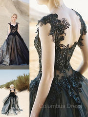 Ball Gown Sweetheart Sweep Train Tulle Evening Dresses With Appliques Lace outfit, Bridesmaid Dress Sleeveless